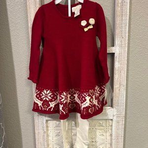 3T New (NWT) Heirlooms Christmas Dress: 3T